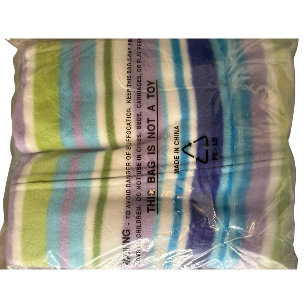 L.L.Bean 4T Fleece 2-Piece Pajama Set Long Sleeve Striped Sea Life